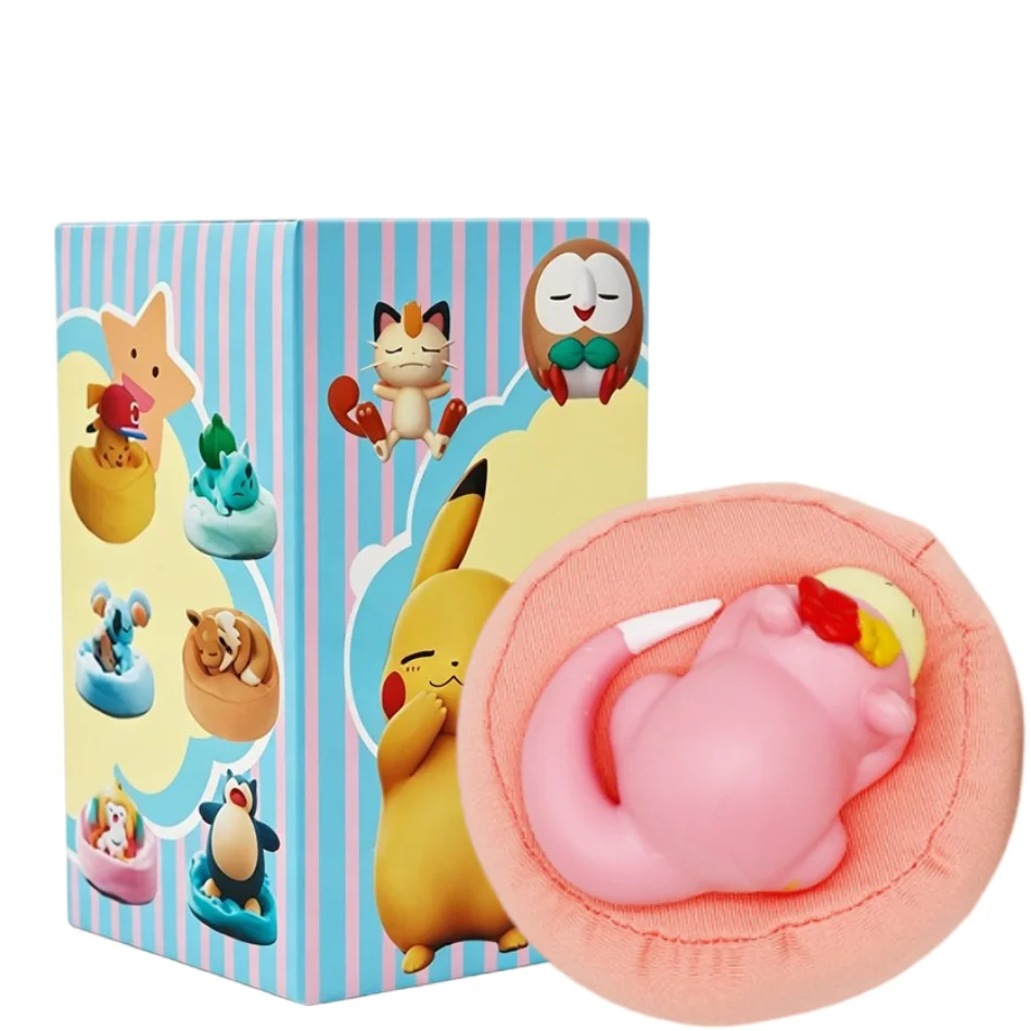 Anime Pokémon Blind Box Modellfigur 1-12 Stück Pikachu Schlaf-Serie Innenraumfigur Schlafende Position Spielzeug Geschenk für Freunde – Detail 19