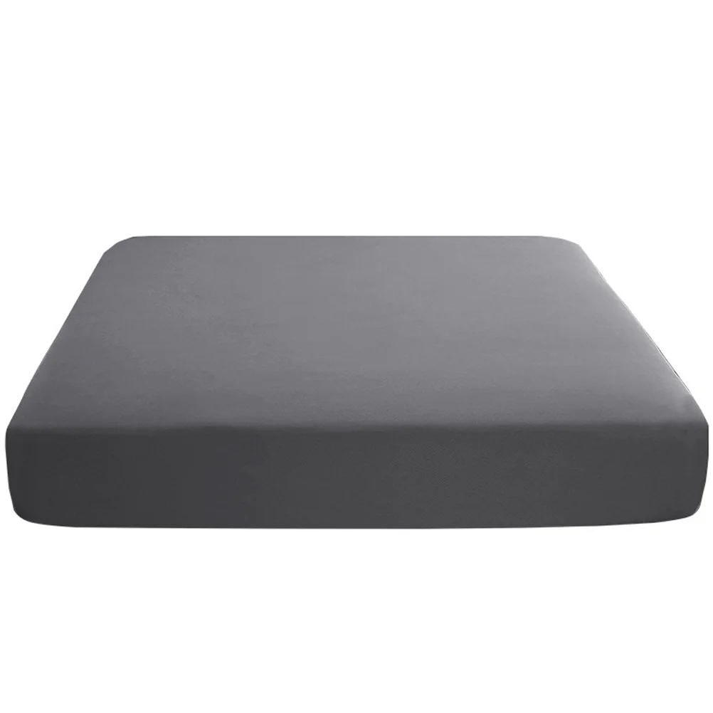 

Anti-Slip Fitted Sheet Grey Comfortable Washable Cotton Mattress Cover For Home Hotel Use Bed Fitted Sheet Covers