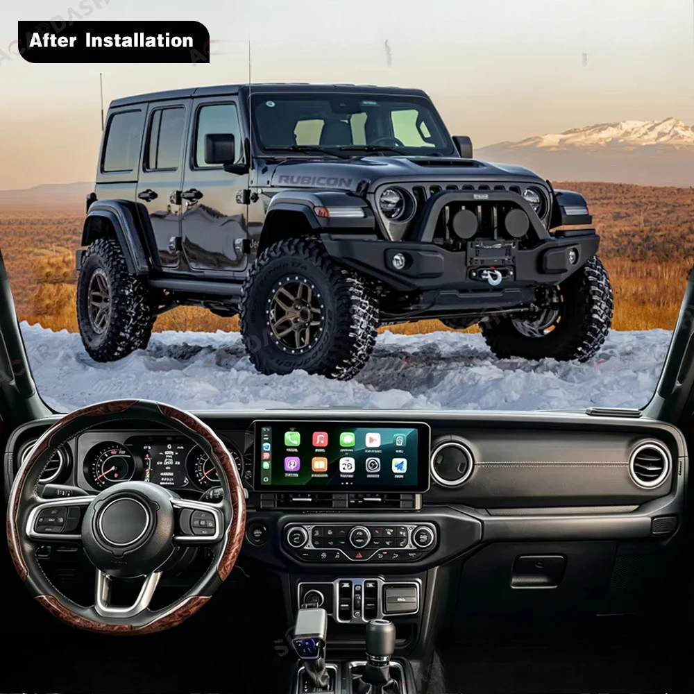 ACARDASH New Design Dual Screen Carplay Digital Cluster & Android Multimedia Console Head Unit for Wrangler 2018-2022