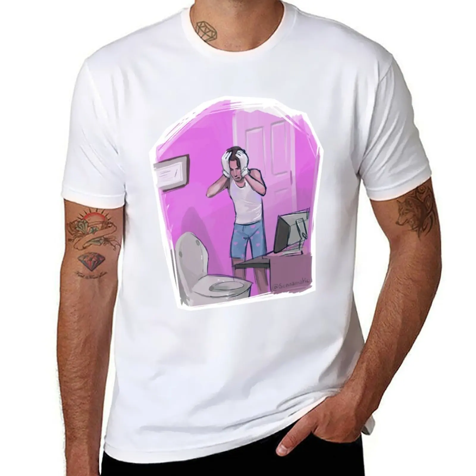 

Jerma Bathroom Breakdown T-Shirt funny t shirts dark humor t shirt man designer T-Shirt