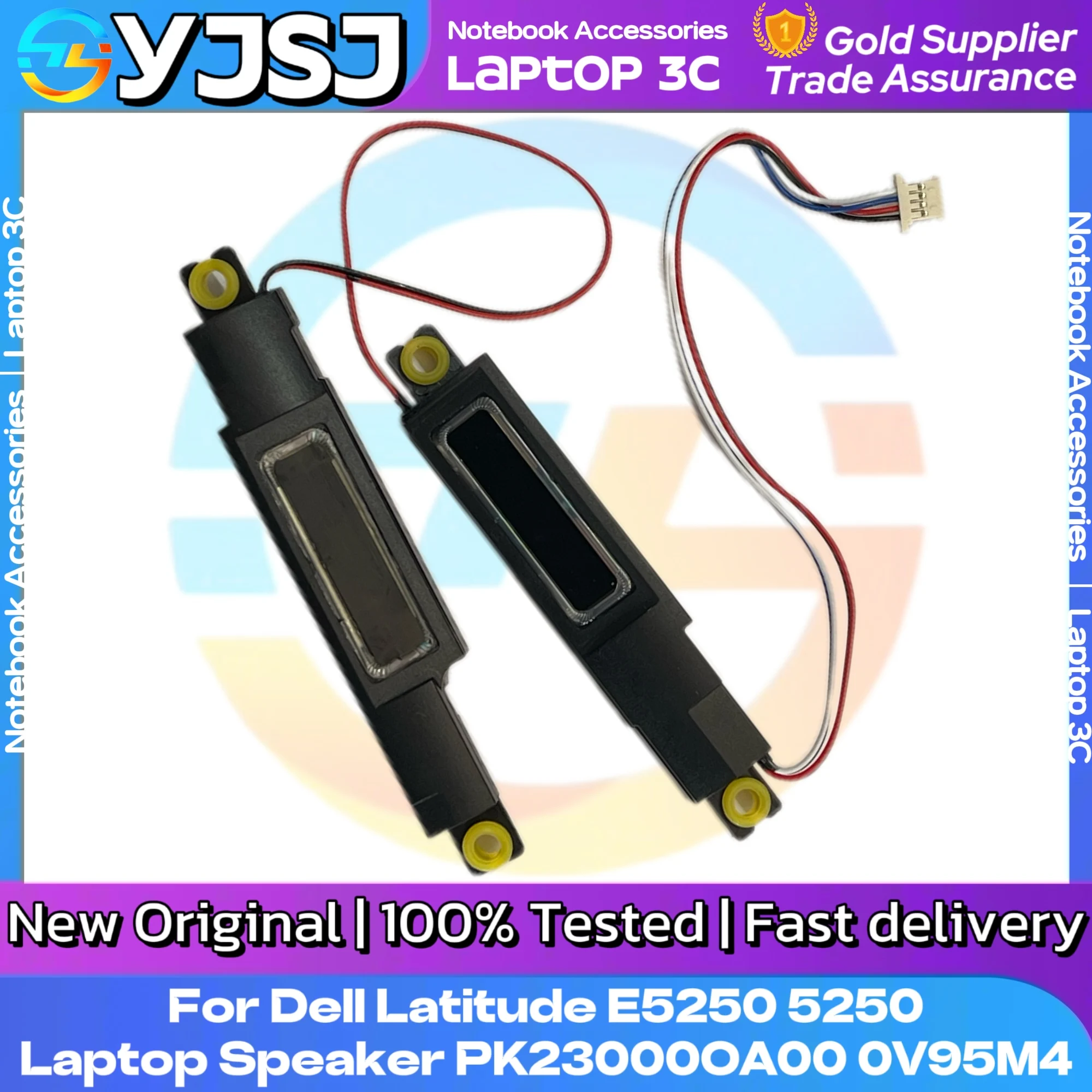 

New Original Laptop Notebook Audio Speaker For Dell Latitude E5250 5250 built-in speaker horn audio PK23000OA00 CN-0V95M4