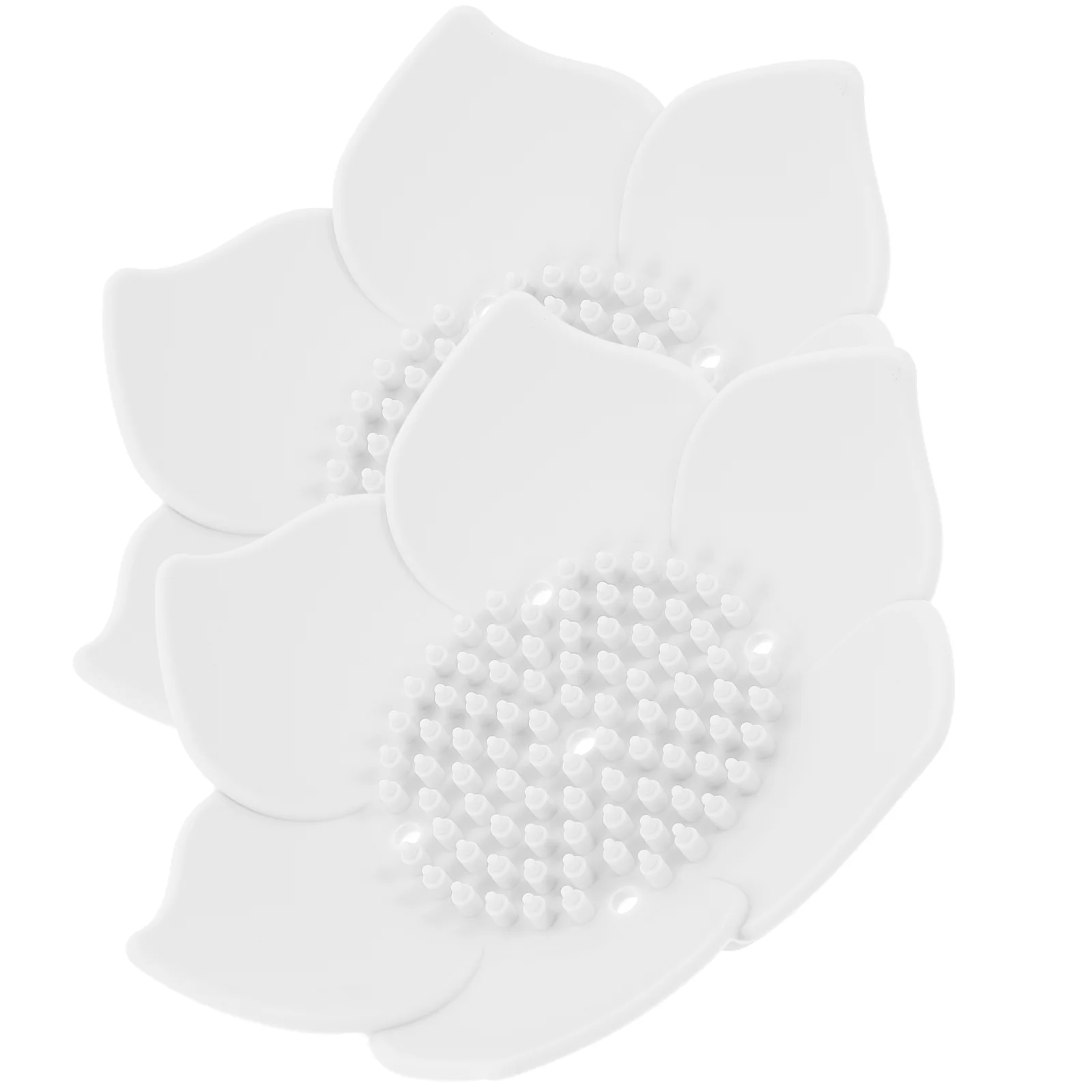 

2 Pcs Drain Silicone Soap Dish Sink Tray Small Silica Gel Flower Shaped