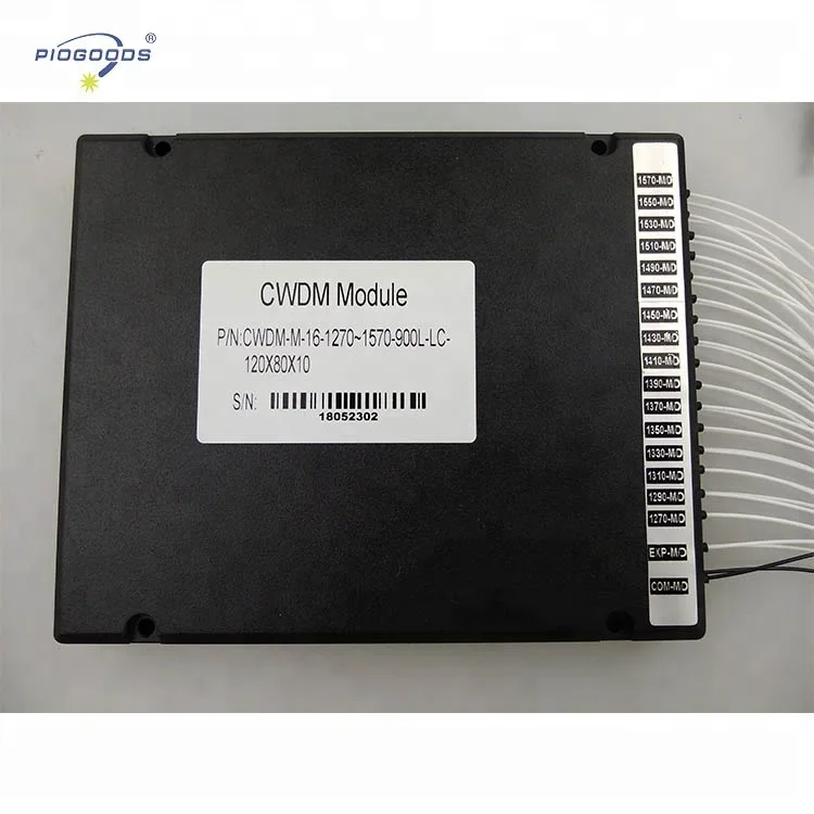 Connettori FC/SC/ST/LC a 16 canali pacchetto scatola ABS fibra singola Cwdm mux demux multiplexer