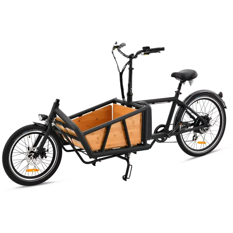 dropshipping Europe holland 36v 250w two 2 wheel family cargo electric bike for kids school