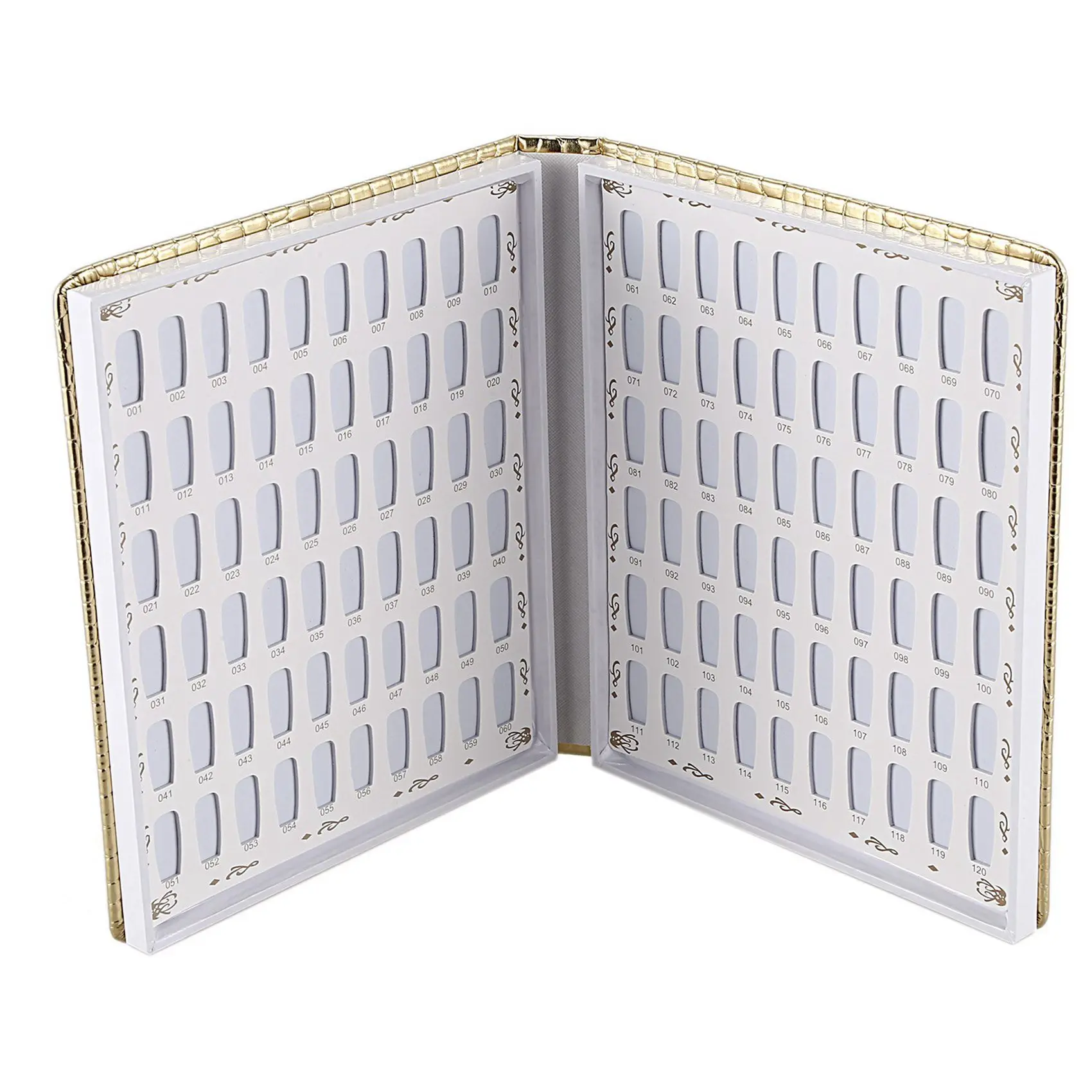 

2X 120 советов для дизайна ногтей, книга для демонстрации лака для ногтей, таблица цветов, милая таблица дизайна ногтей для инструмента для маникюрного салона-Tvdae