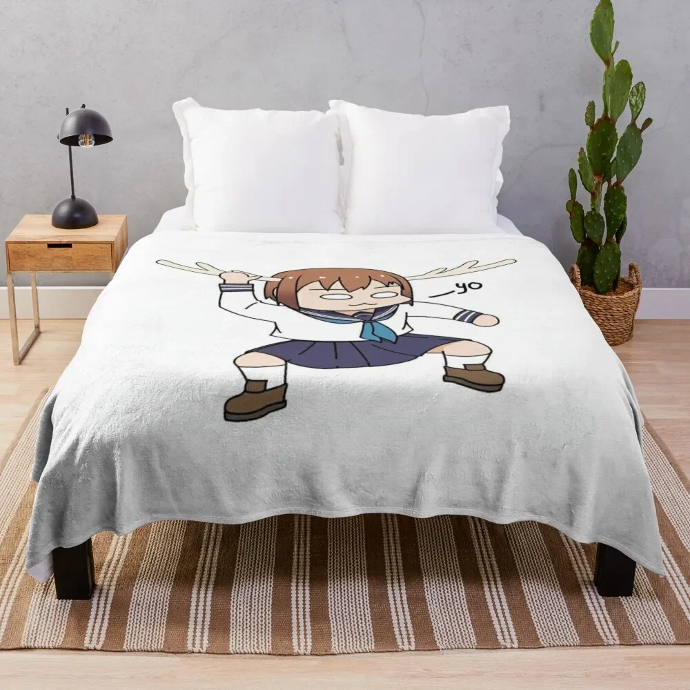 

Shikanoko Noko - My Deer Friend Nokotan Throw Blanket Hair Travel manga Blankets