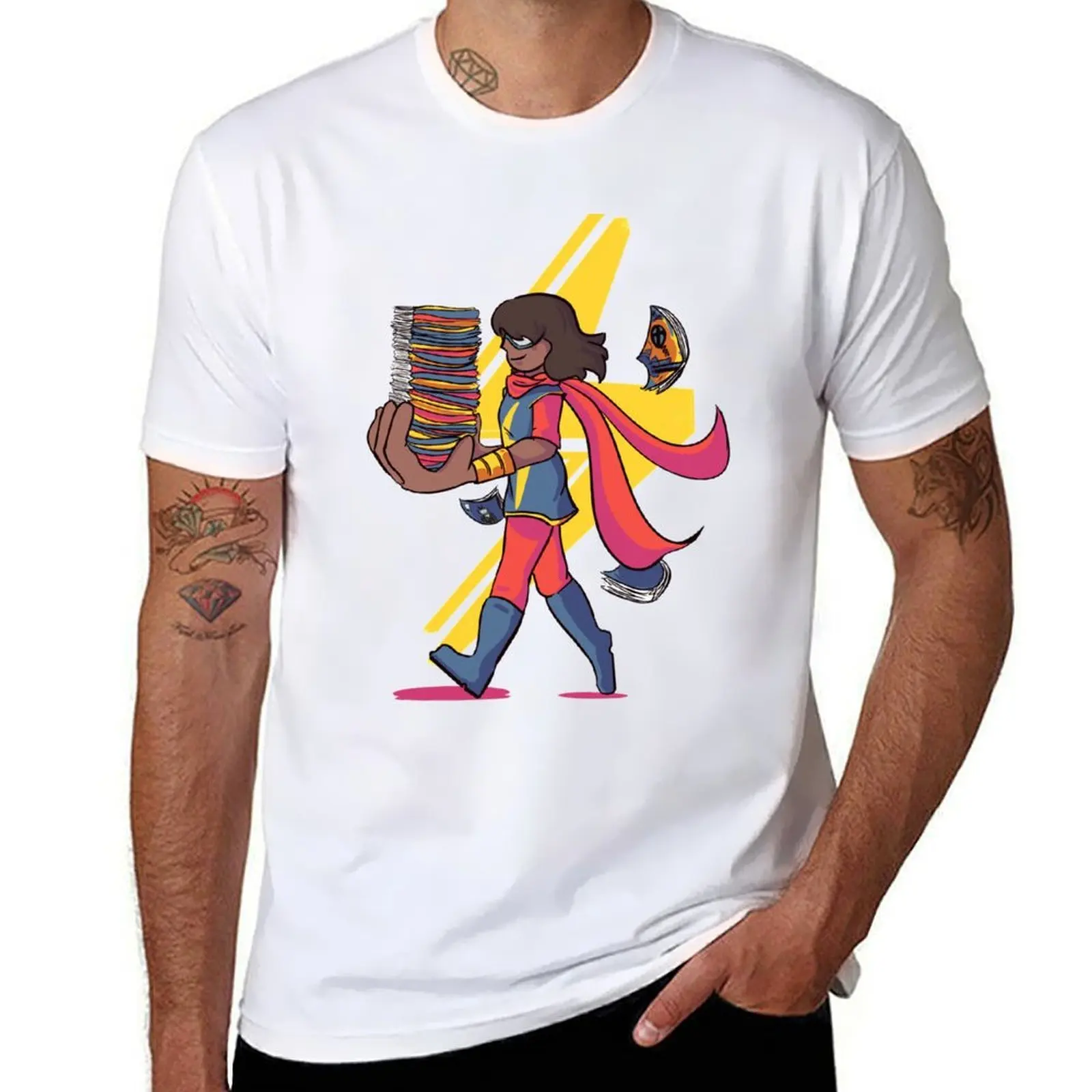 Camiseta kamala khan, camisetas de anime para hombre, camisetas de marca de lujo de alta calidad