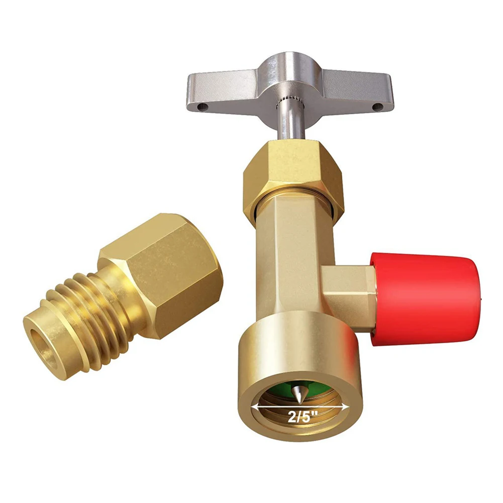 R134A Can Tap With Manual Punch Valve Control Can Dispenser Fittings For 1/4\