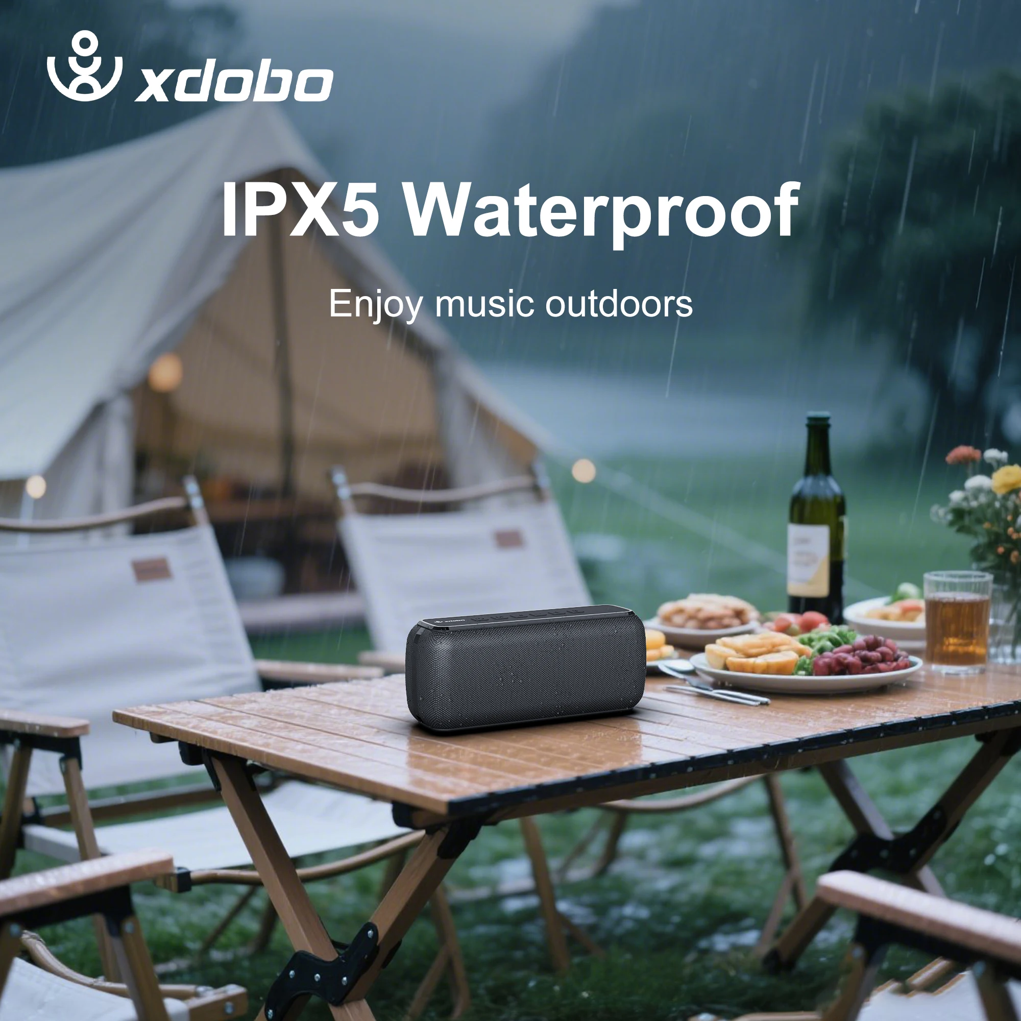 XDOBO Bluetooth Speaker Wireless 60W Power Subwoofer  X8 II Deep Bass Outdoor Fun Camping Riding Hiking Party Music Playing