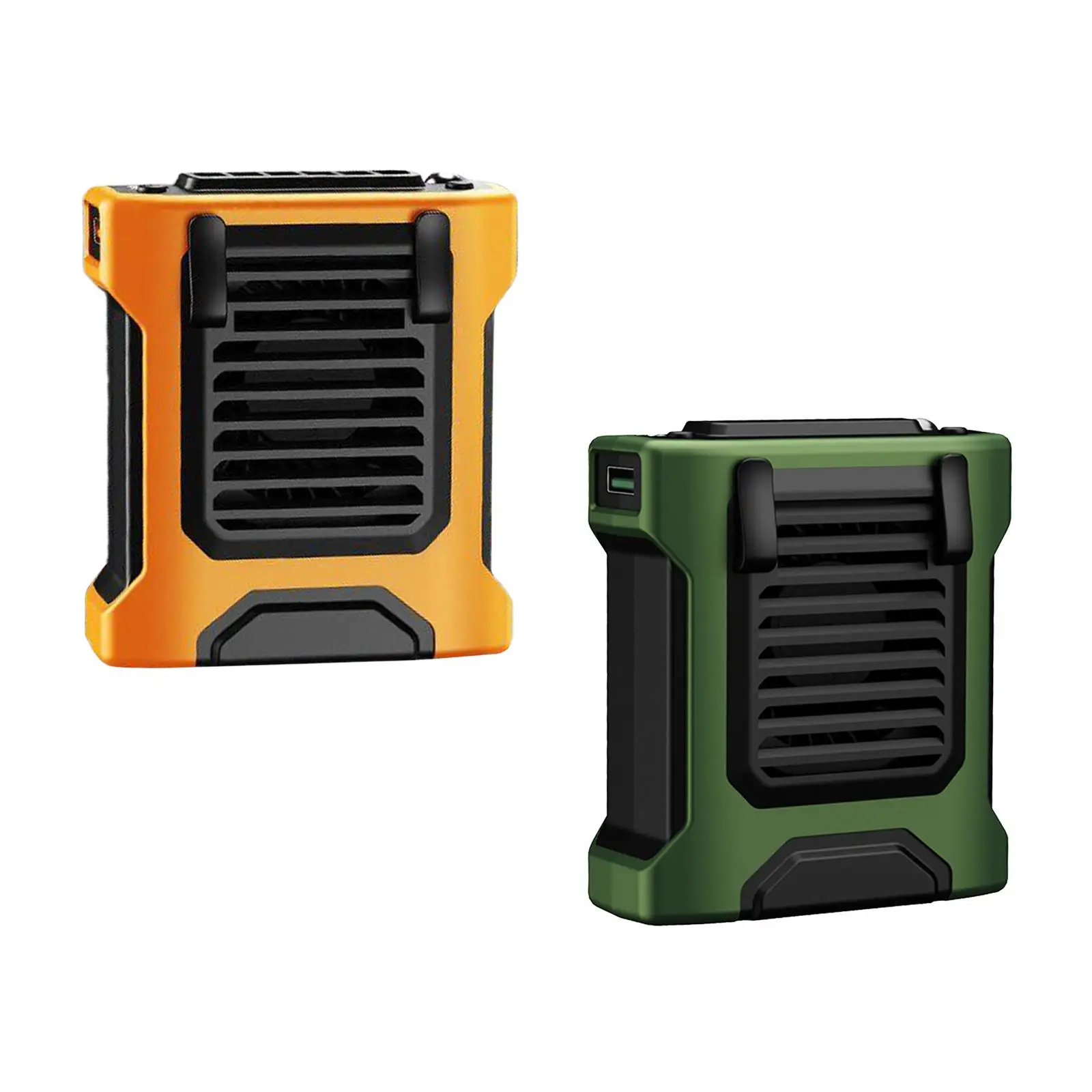 مروحة الخصر المحمولة تكييف الهواء USB المحمولة قوة البنك متعددة الوظائف الخصر معلقة مروحة للمنزل مكتب مزرعة الرياضة موقع العمل