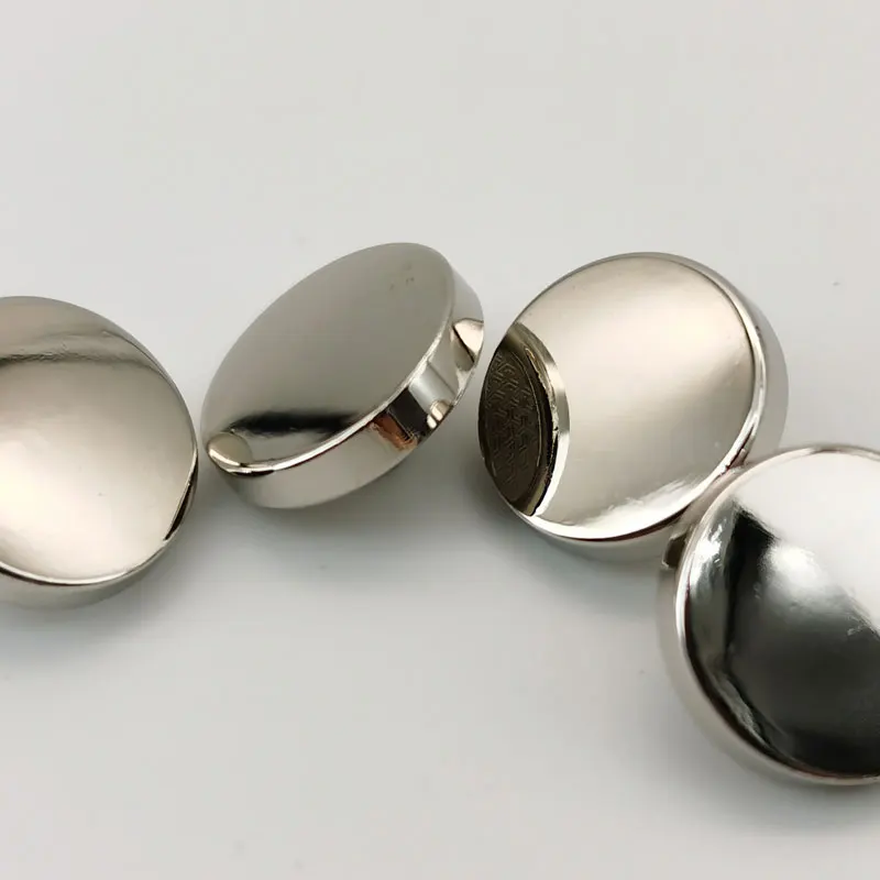 10pcs Round Smooth Plane Gold Metal Buttons for Clothing Jeans Blouse Mini Sewing Accessories Designer Sewing Buttons Wholesale