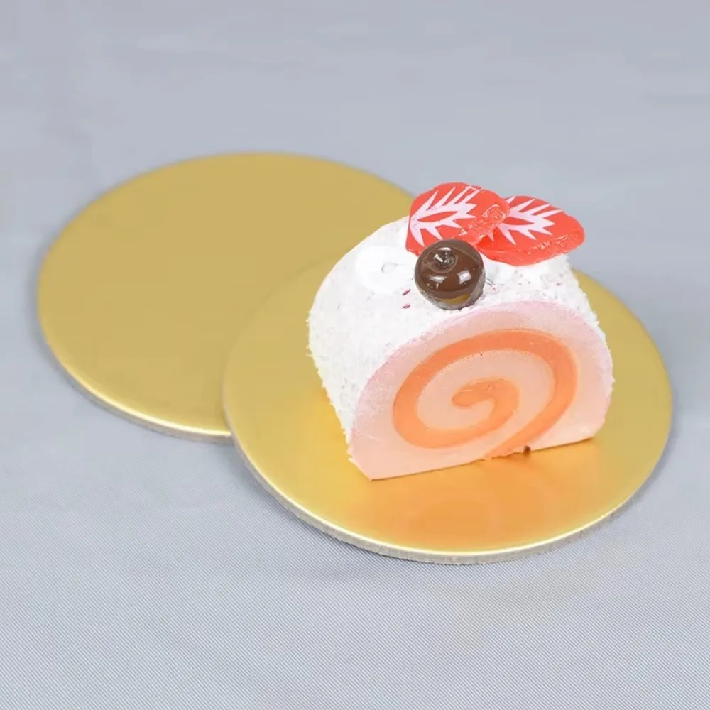 6/8/10 بوصة الذهبي ألواح كعكة مستديرة دائرة كرتون قاعدة كب كيك الحلوى صينية حفلة عيد ميلاد كعكة تزيين المورد