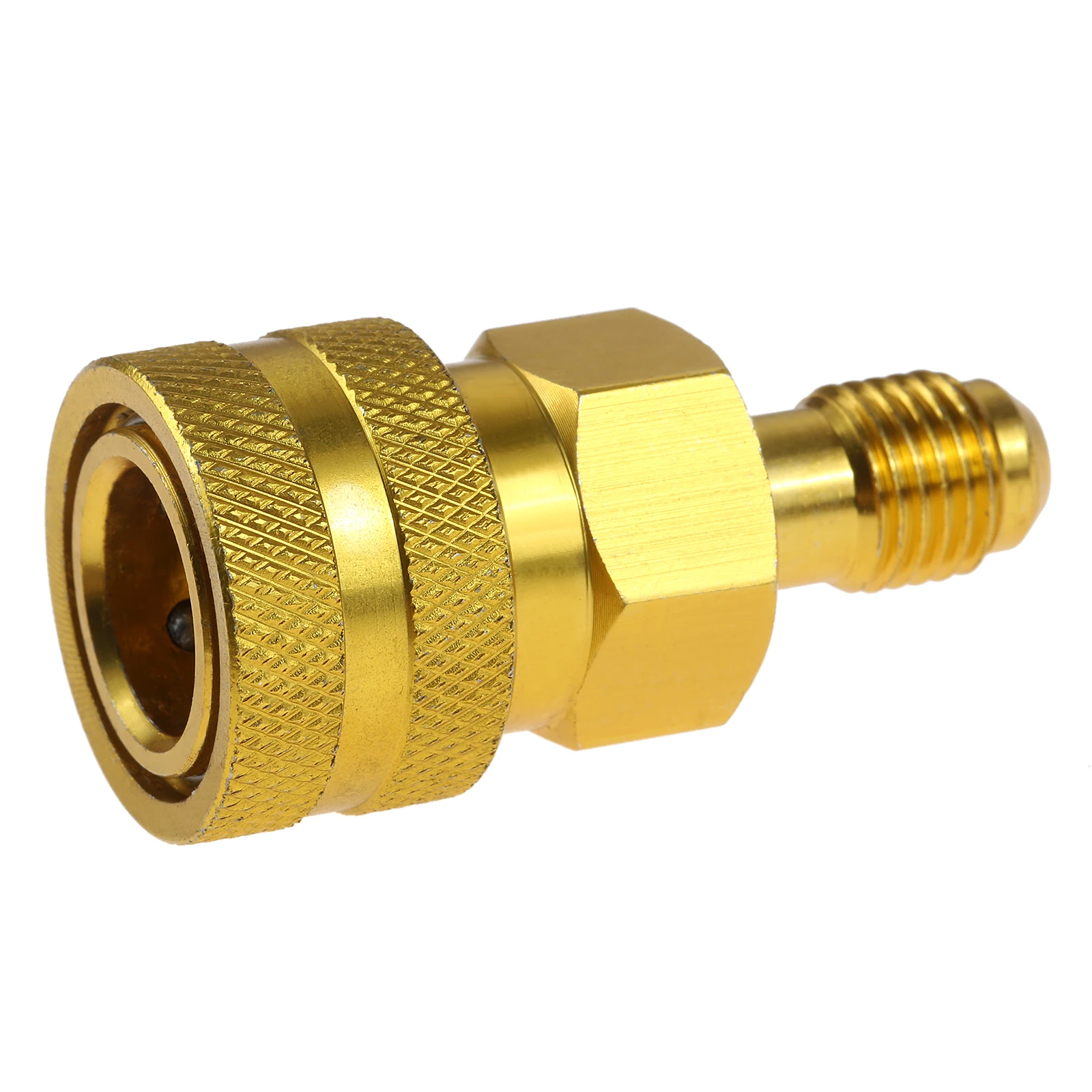 1 Pc 180 Degree Car R134A Refrigerant Quick Coupler with 1/4