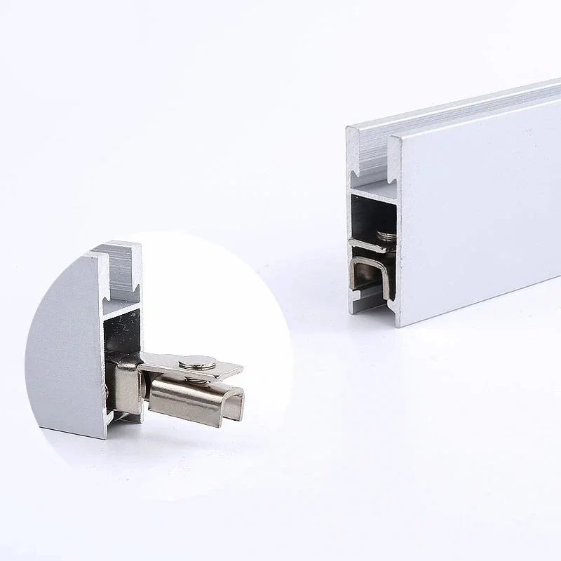 New 4pc Frameless glass sliding door wheel Clamp Pulley shower cab Stainless steel Display Cabinet Mobile Counter Repair part