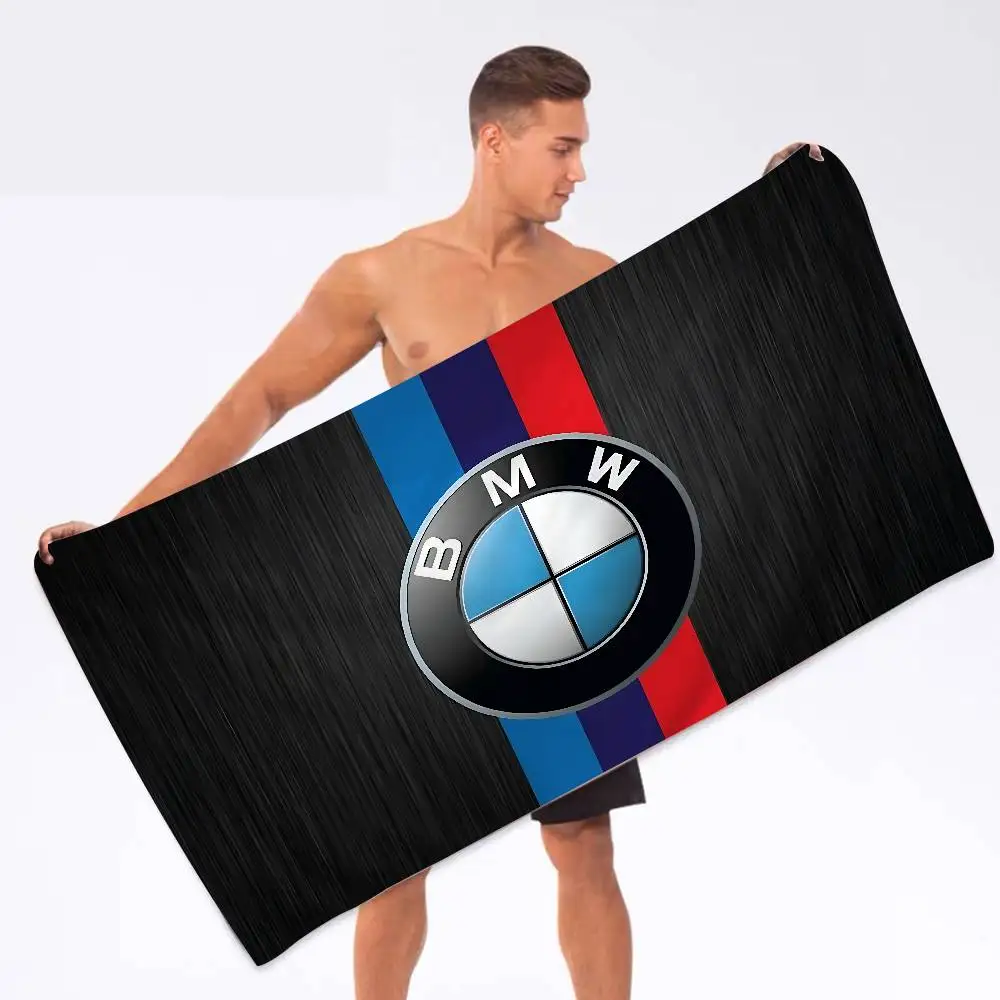 Car B-BMW Badetuch aus Mikrofaser, weich, wasserabsorbierend, atmungsaktiv, für Mädchen und Kinder, dekoratives Cartoon-Strandtuch – Detail 9
