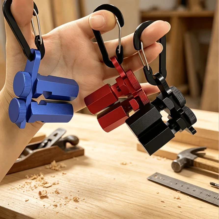 Woodworking Square Auxiliary Clamp with Hanging Buckle for Easy Storage, Detachable and Quick To Install, Used for Stair Rulers