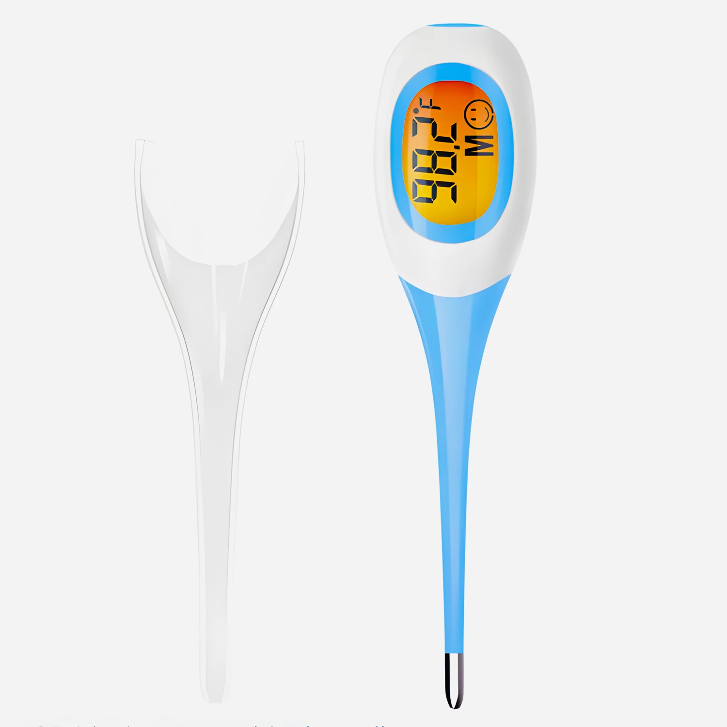 8 Seconds Fast Silicone Digital Thermometer LED Screen Body Temperature Meter Oral Armpit Rectal Thermometer For Baby Adult Feve