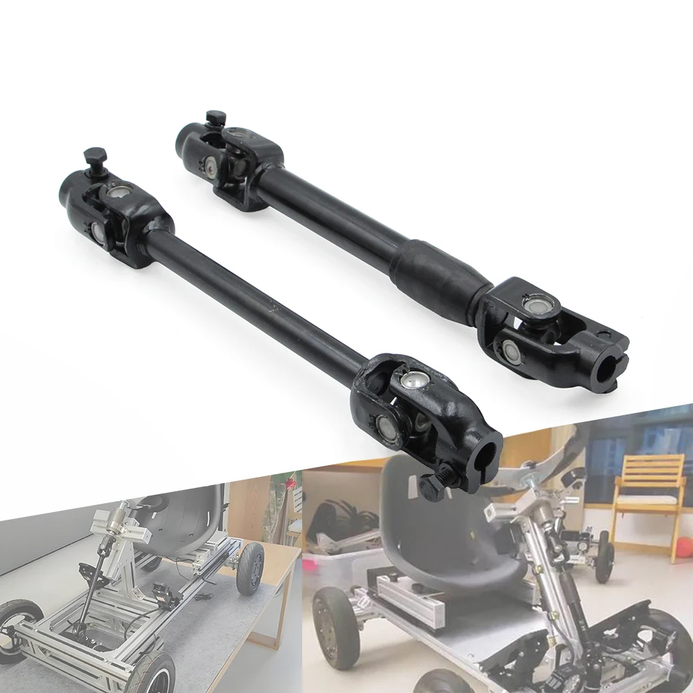 30T/14mm Power Steering Column Shaft Rack Knuckle U Joint Assembly For DIY 110cc 125cc Go Kart Quad ATV UTV Buggy Golf Boat