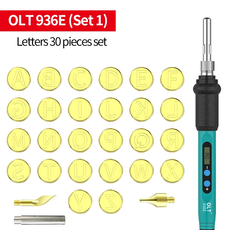 Wood Pyrograph Soldering Iron 60W Lcd Display Pyrography Engraving Burner Pen Templates For Write In Wood 220V/110V