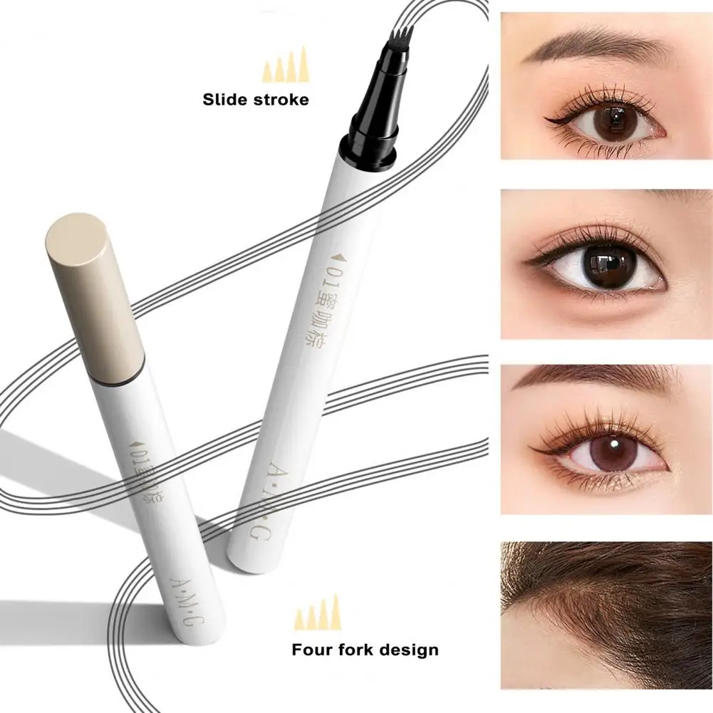 Stylo de microblading pour les yeux, 3 couleurs, liquide imperméable, longue durée, cosmétiques