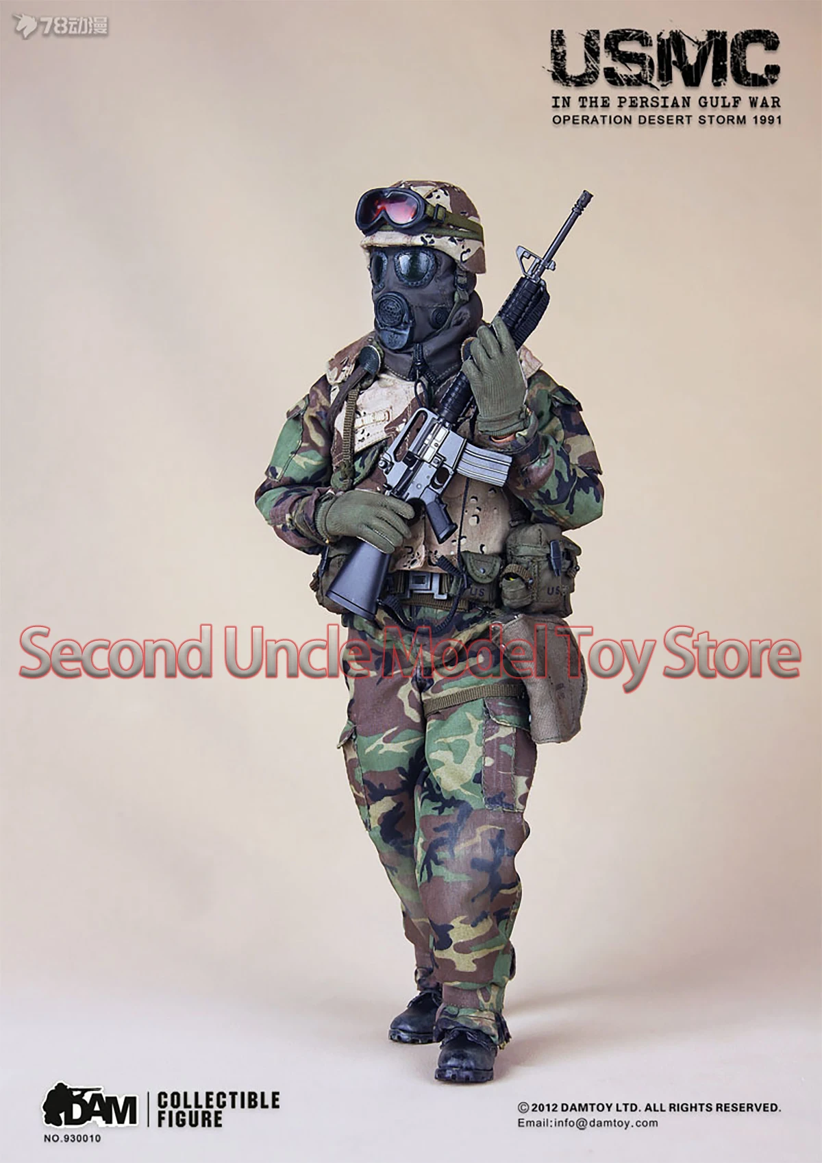 

DAMTOYS DAM 93010 1/6 USMC Peration Desert Storm 12'' Male Soldier Military Action Figure Full Set Collectible Model Toys Gift