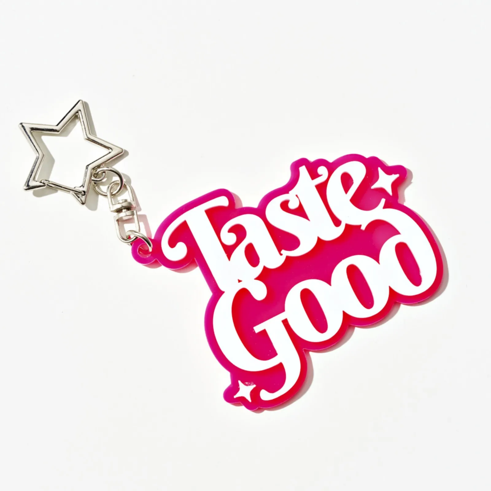 Double Layer Acrylic Keychain for Women, Punk Charm