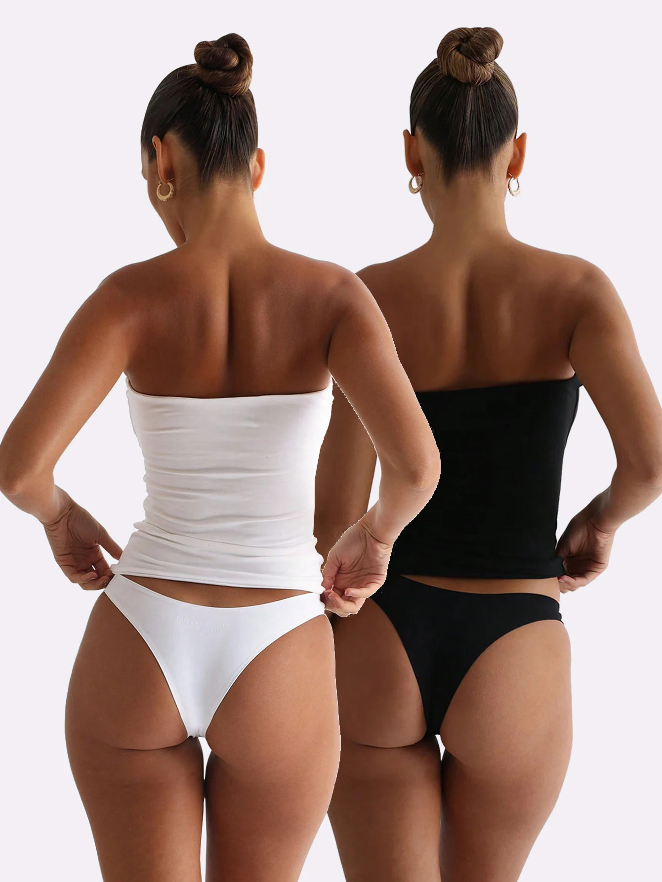 2 Pack Solid Strapless Tube To - Strapless Bra Backless 评论和价格