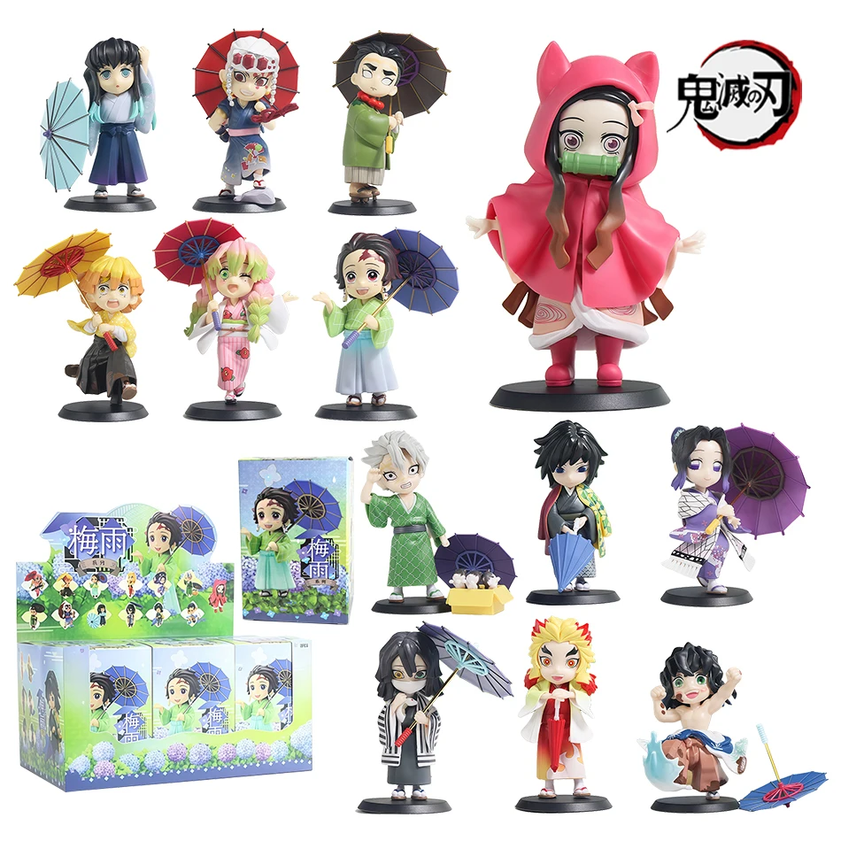 

Demon Slayer Tanjiro Kamado Nezuko anime cartoon figure blind box creative personalized model statue surprise gift box ornament