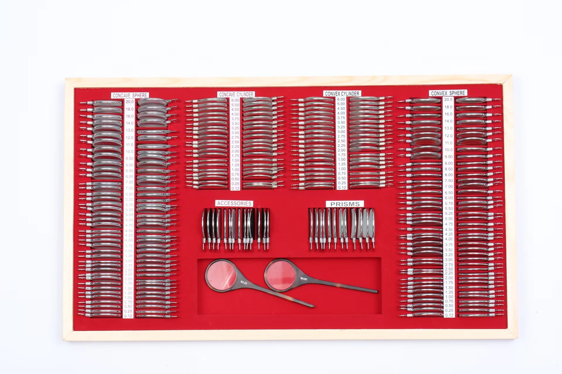 266 Pcs Complete Trial Lens Set Metal Ring TLS-266M  with Trial Frame for Professional Optometry Use
