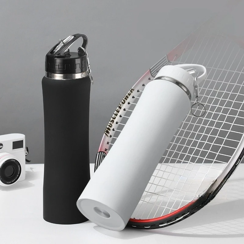 JUSTINLAU بقعة السلع 600/750 مللي كوب قارورة عازلة كوب للفاكهة الاطفال كوب بقشة فراغ قوارير الفولاذ المقاوم للصدأ السفر زجاجات مياه حرارية