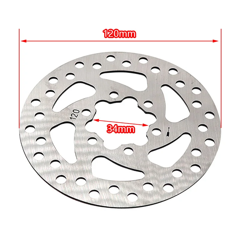 Motorrad 120MM Bremsscheibe Passend für 43cc 47cc 49cc Pocket Bike ATV Go-Kart Roller