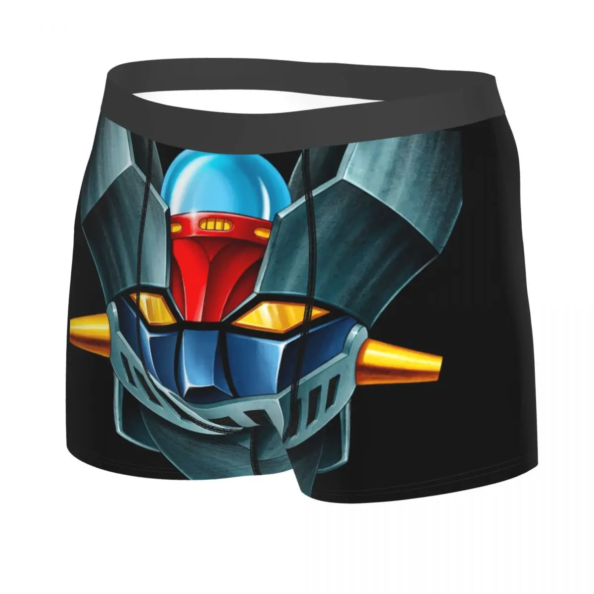 Mazinger Z Underwear Men Sexy Printed Customized UFO Robot Goldrake Boxer Shorts Panties