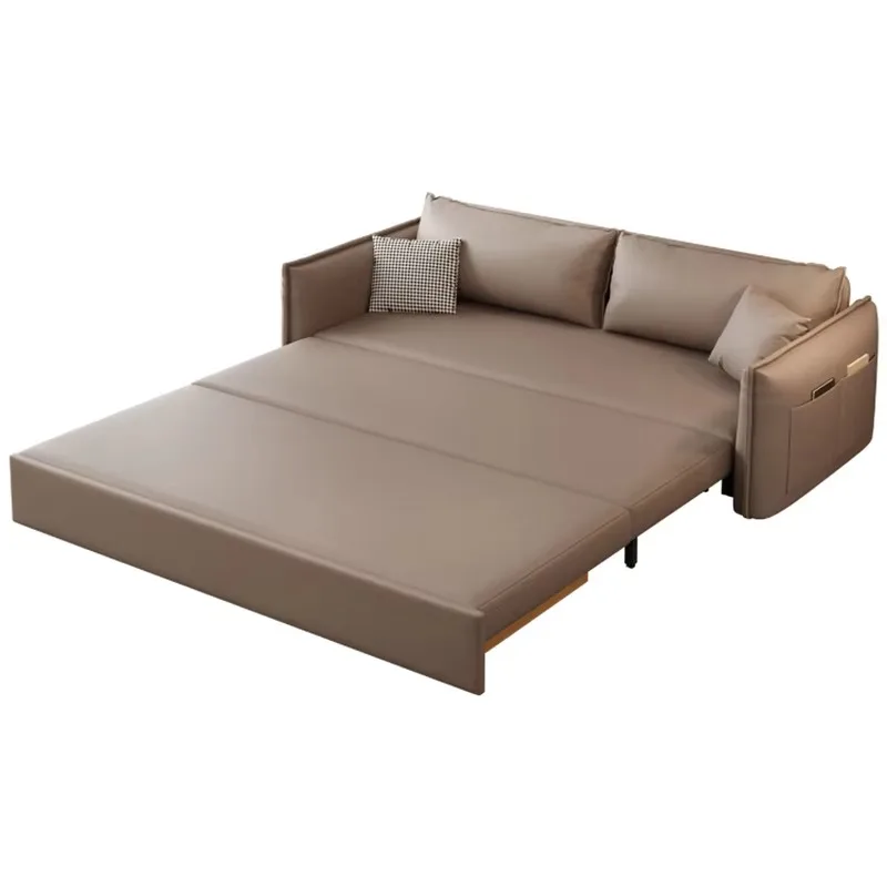 

Luxury Square Sofas Beds Soft Unique Foldable Wood Nordic Modern Sofa Bed Living Room Designer Woonkamer Banken Home Furniture