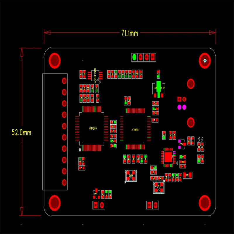 AD7606 wielu kanałów AD danych moduł akwizycji danych 16-bit ADC 8-kanałowy synchroniczne USB szybki interfejs sterowania