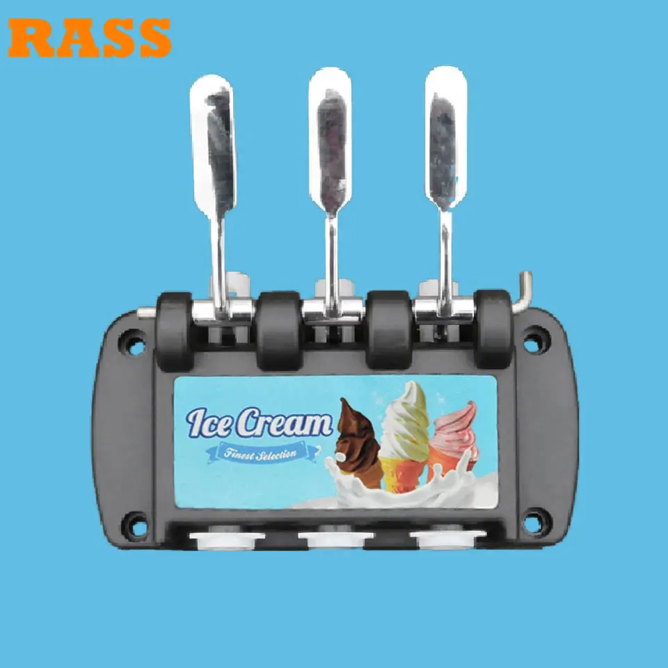 For GUANGSHEN MLK Machines 1 Full Set Front Panel Block Replacement Parts Soft Ice Cream Makers Accessories Face Plate