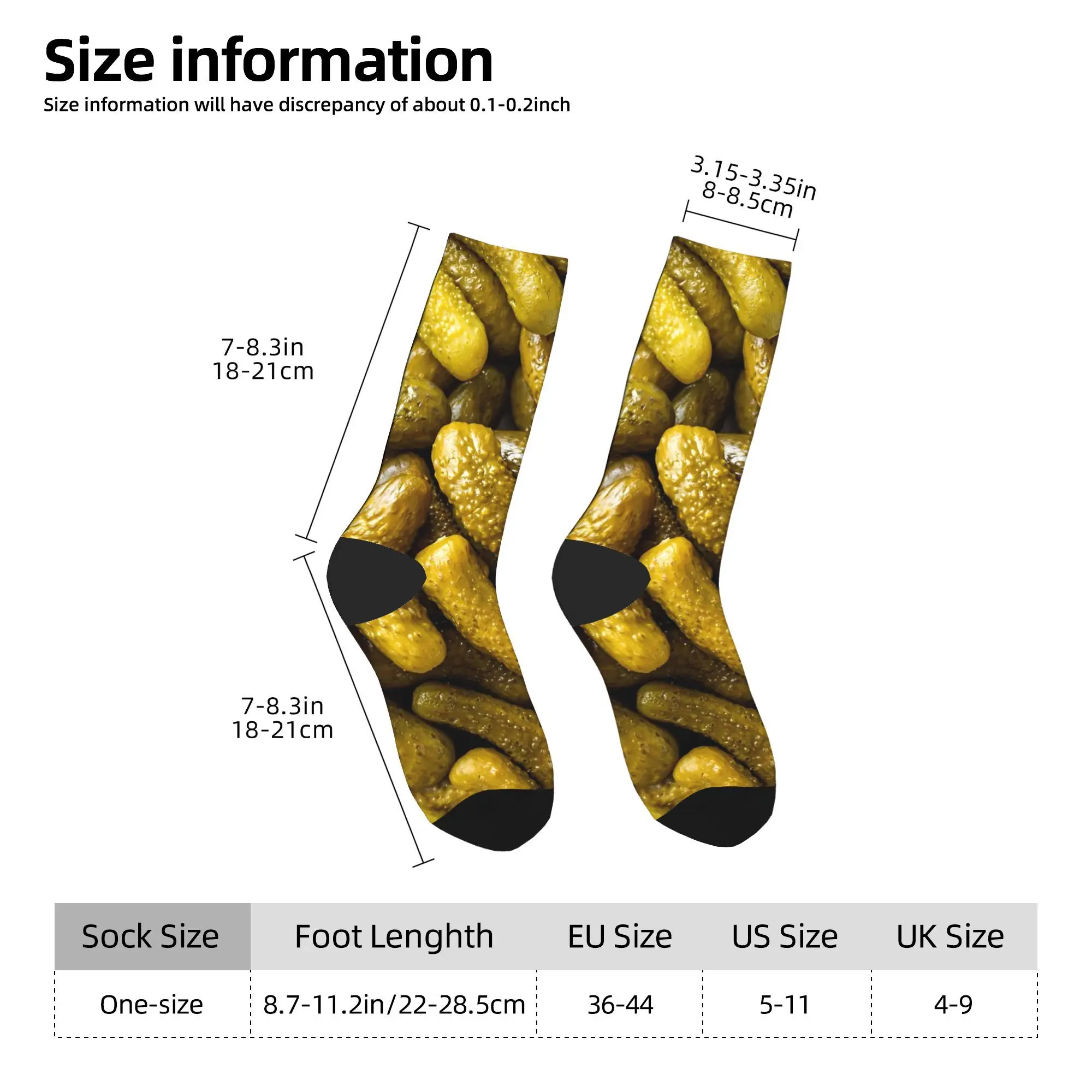 Meias de pepino meias masculinas médias macias meias casuais inverno correndo esportes anti skid design meias ideia de presente