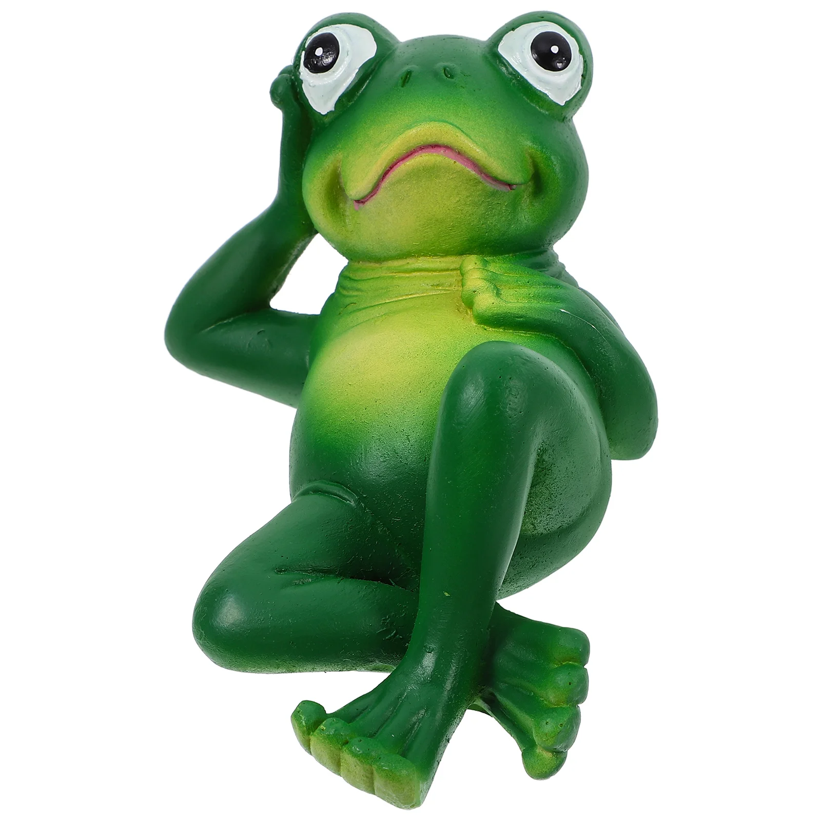 

1pc Frog Statue Garden Decor Waterproof Resin Animal Solar LED Outdoor Ornaments Balcony Desk Enhance Aesthetic Appeal