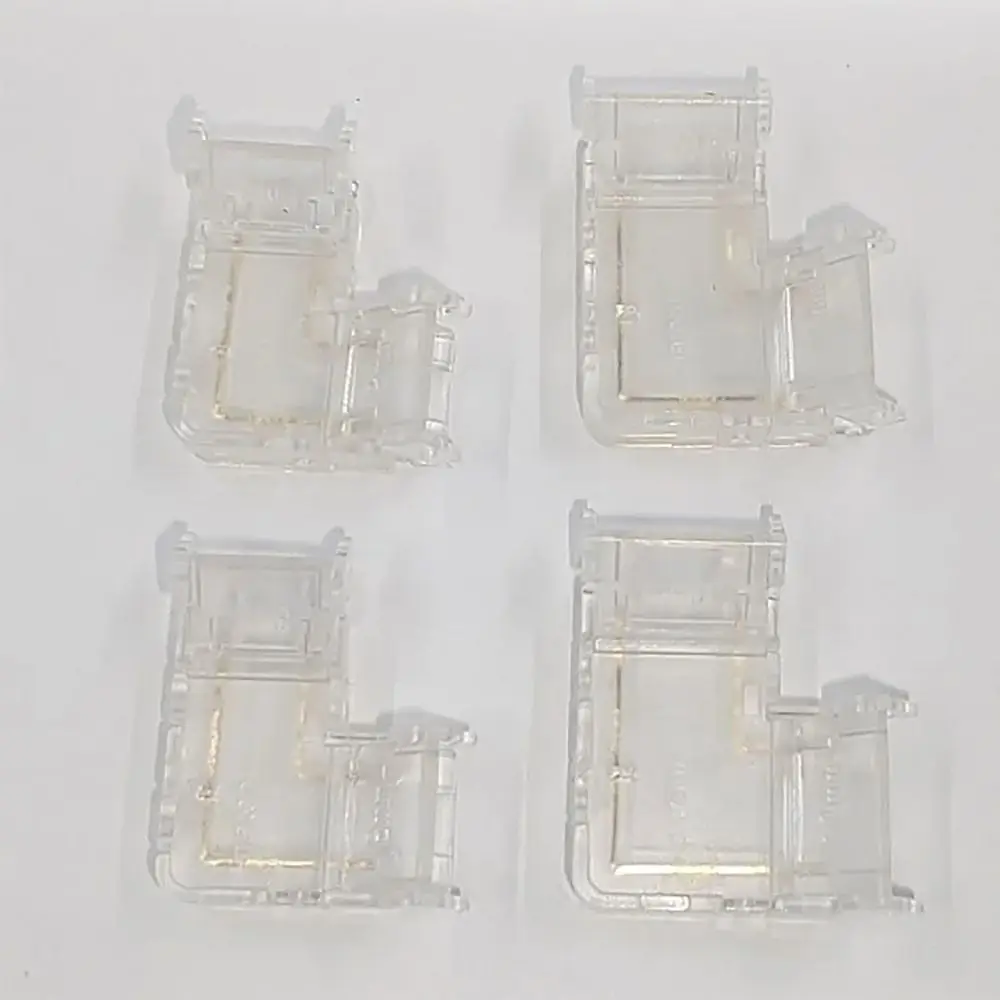 5Pcs/Set Mini Buckle COB Connector Transparent Solderless L-Shaped Corner 2/3/4Pin LED Strip Connector
