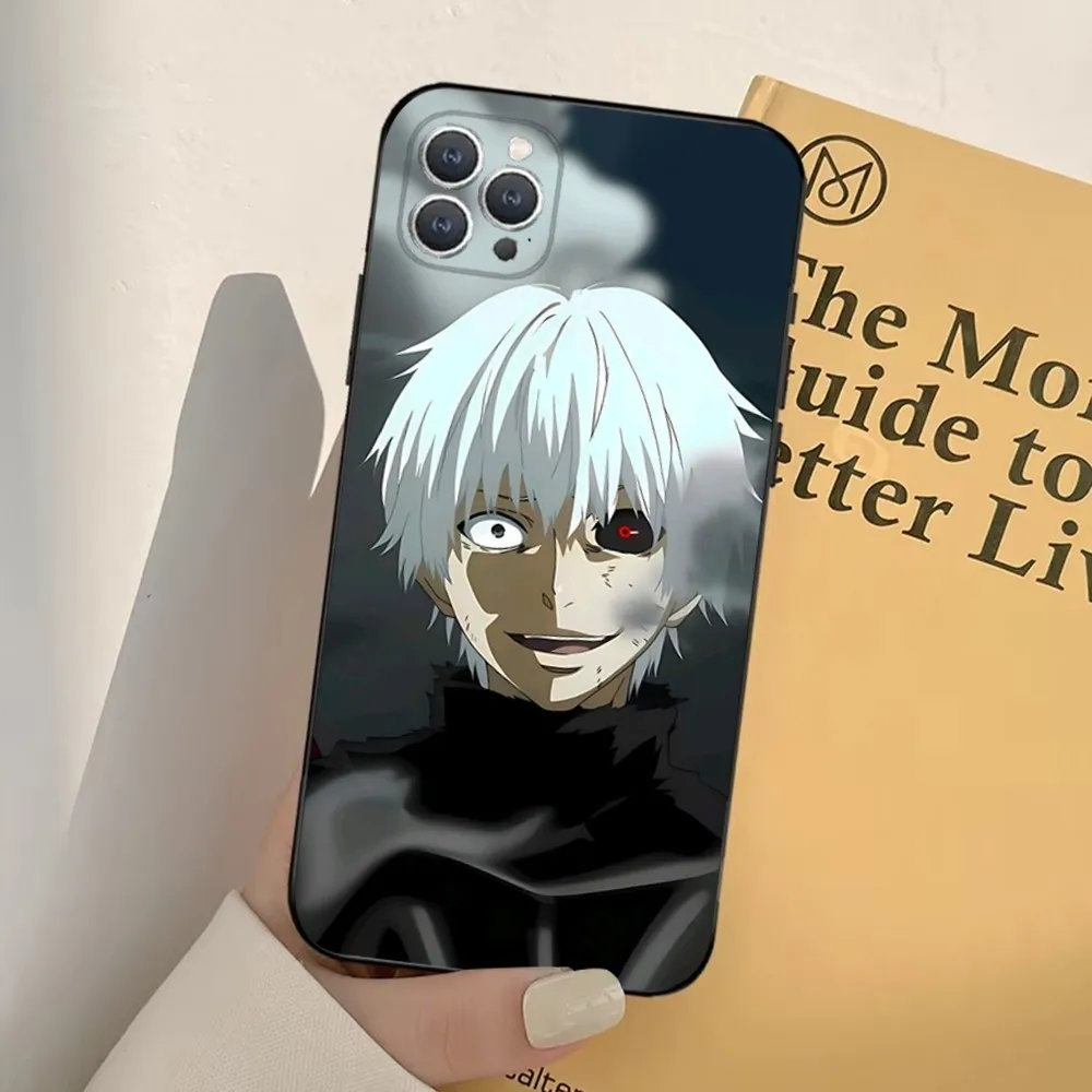 Tokyo Ghoul Kaneki Ken  Phone Case For iPhone 16,15,14,13,12,11,Pro,X,XS,Max,XR,Plus,Mini Soft Black Cover