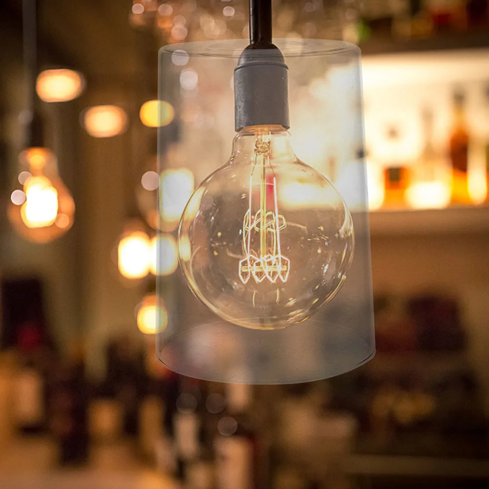 Transparent Clear Cylinder Glass Lampshade Replacement for Pendant Floor Table Lamp Chandelier Clear Lamp Shade