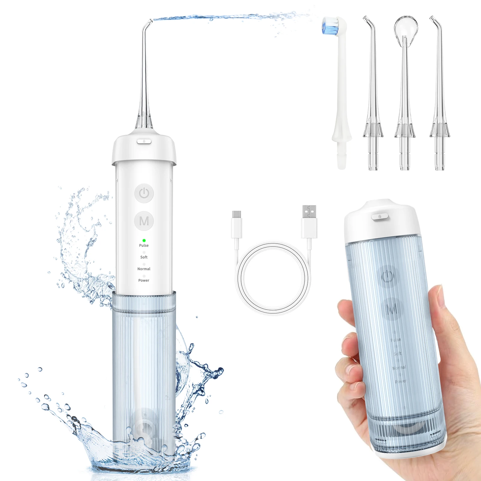 Portable Oral Irrgator Teeth Cleaner Cleaning  Water Flosser Teeth Tooth Cleaner Machine Water Thread