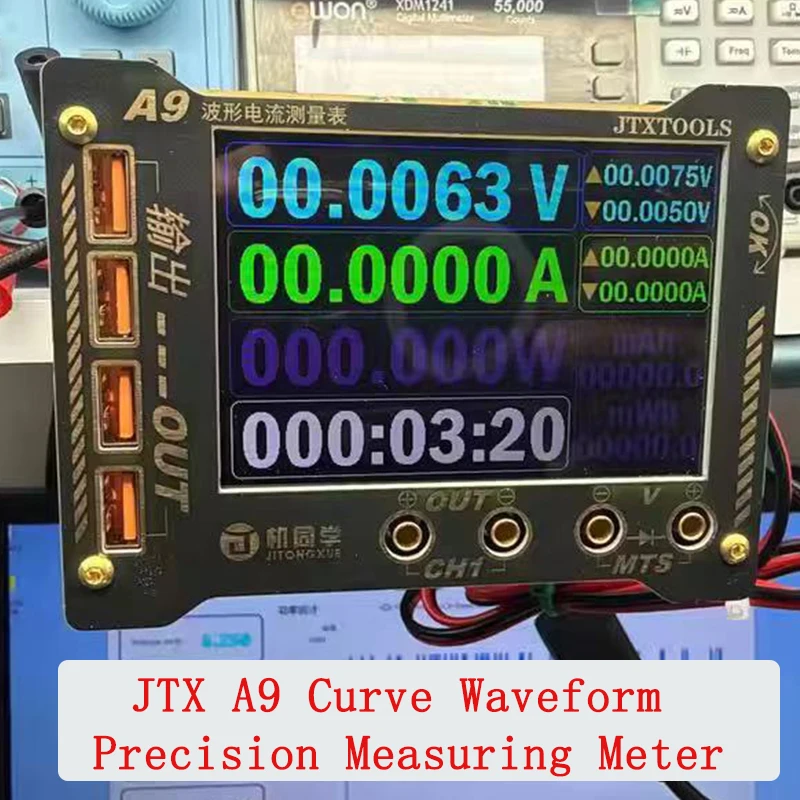 JTX A9 Waveform multi-functional Measurement Meter 0-36V Voltage and Current Precision Tester Meter Phone Repair Hand Tools Set