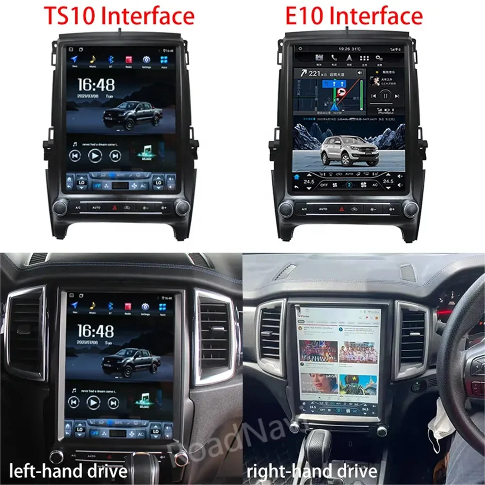 راديو السيارة لفورد رينجر T6 ايفرست 2016-2021 سيارة مشغل وسائط متعددة لاسلكي Carplay 4G 360