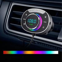 Bluetooth 5.3 Car FM Transmitter 3.5mm AUX Jack Handsfree MP3 Player Kit, Supports Music Streaming Calls Car Kit