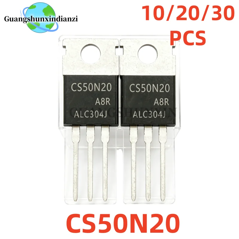 10/20/30Pcs Brand New Original CS50N20 CS50N20A8R 50N20 TO-220 MOS 50A 200V In Stock