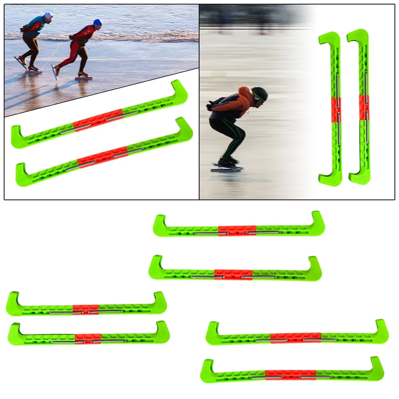

Ice Skate Guards Ice Skate Blade Covers Equipment, Protection Skating Blade Cover Figure Skates Guards, for Kids Adults