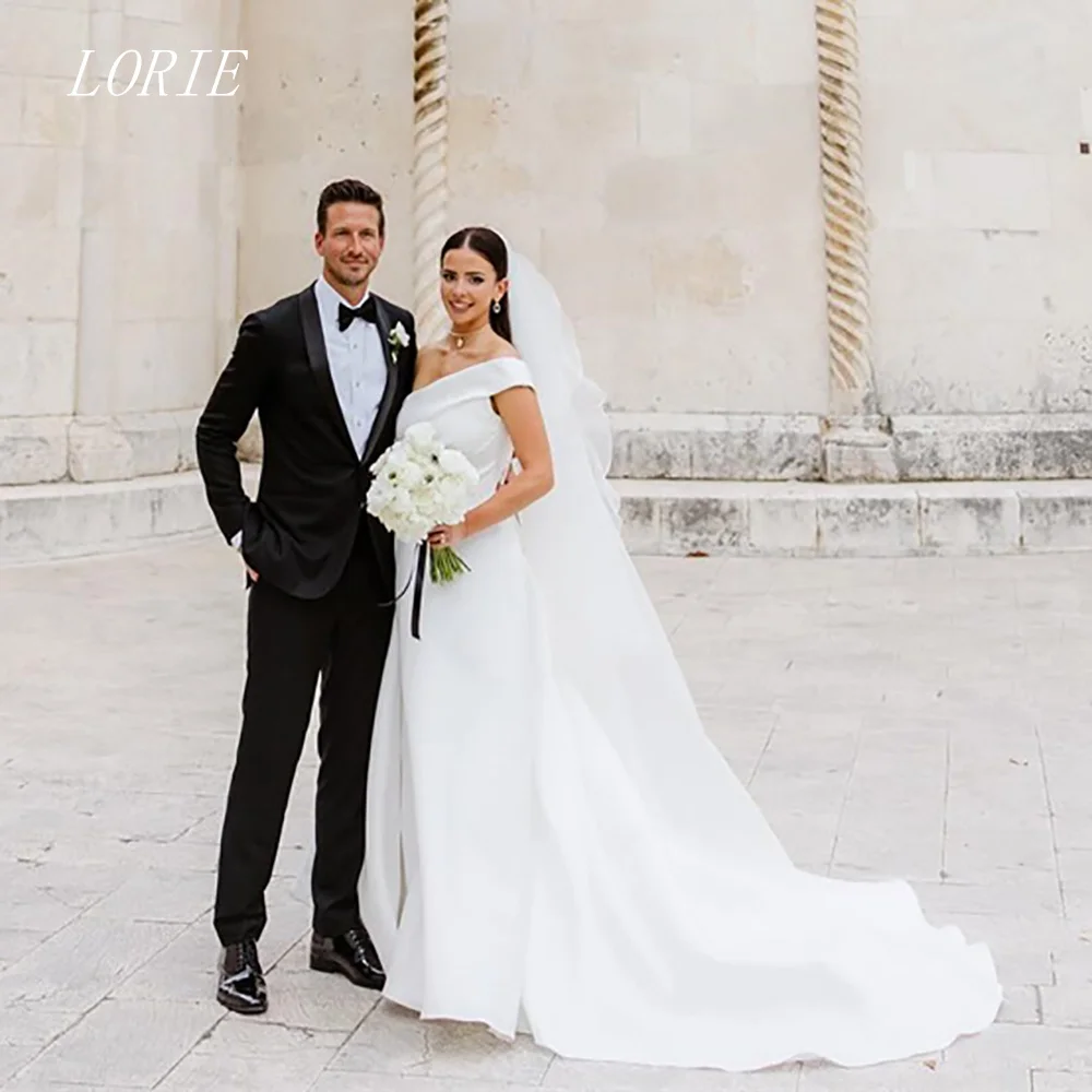 

LORIE Luxury Mermaid Wedding Dress Classical One Shoulder Bridal Dresses Simple Pleat Wedding Gown Customized 2026