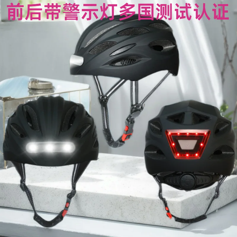 Intelligent Lighting Warning Caps With Light Фуражка Urban Commuting Bike Protective Cap Gorros Cycling Caps