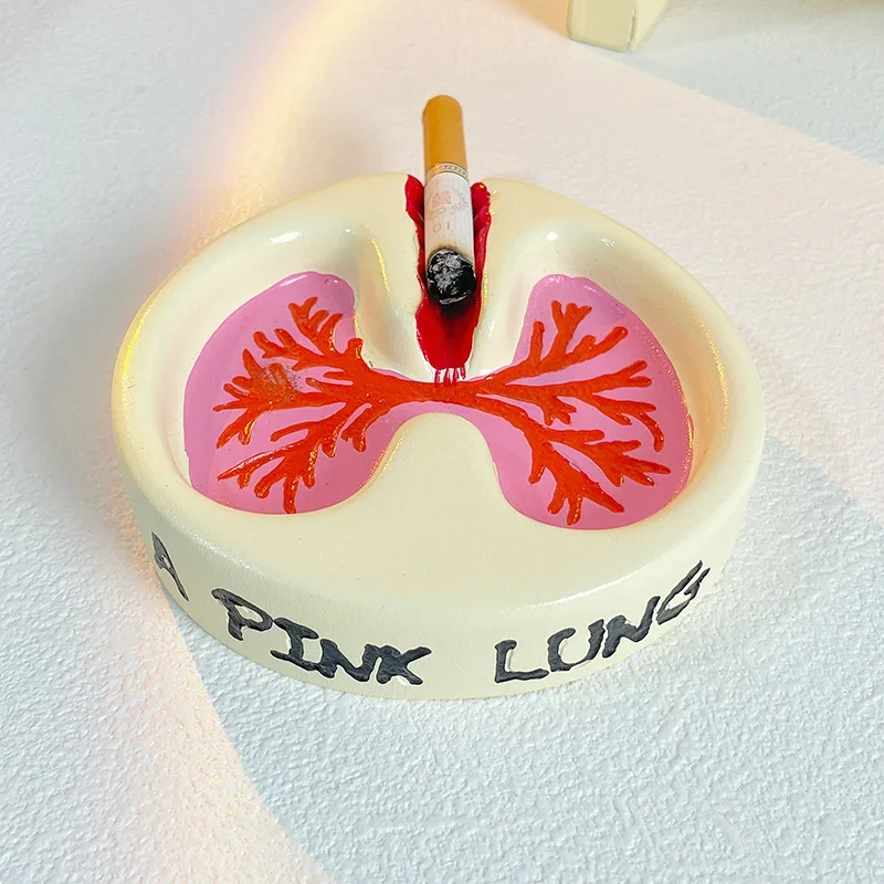 Cute Creative Funny Lungs Heart Lung Shape Ashtray