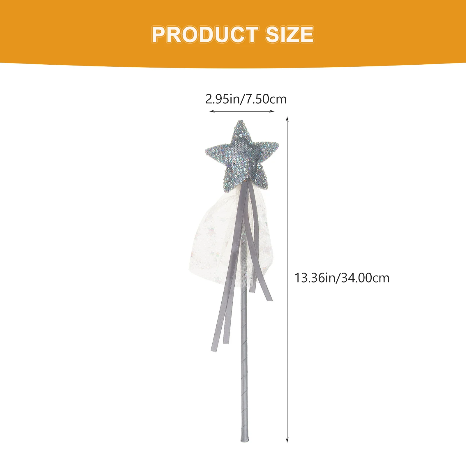 3Pcs Star Fairy Wand Shiny Cosplay Props Party Supplies Kids Girls Stage Performance Fairy Wand Kids Party Supplies